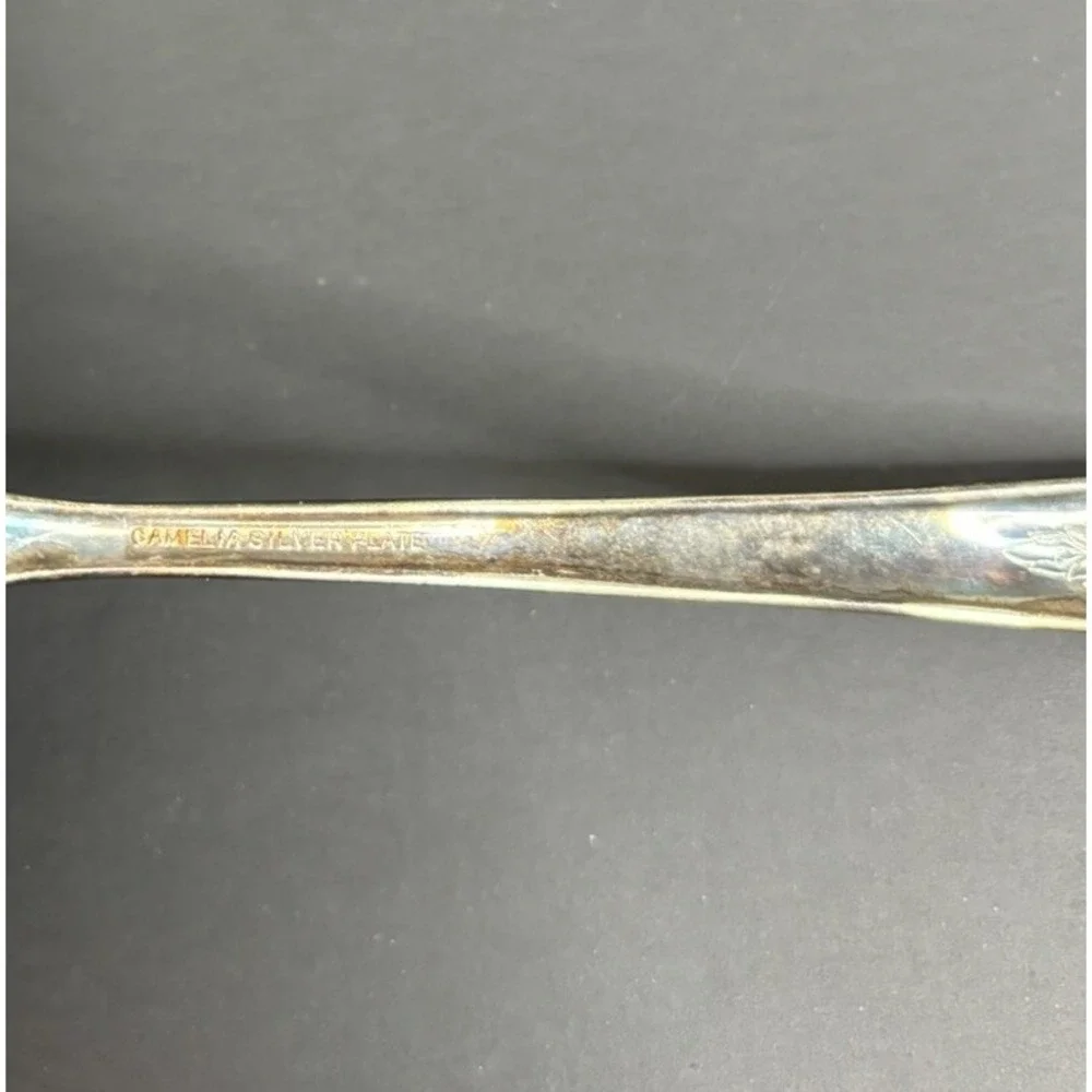 7 International Silverplate Camelia Gravy Ladle Silverplate 6 1/2
